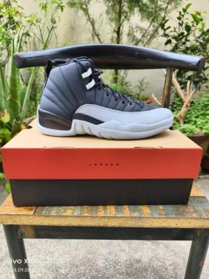 wholesale quality air jordan 12 blackwolf grey